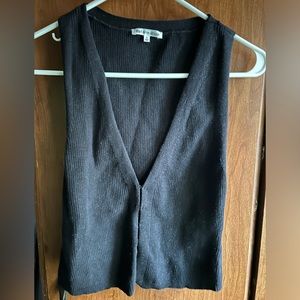 Reformation Cotton Myrtle Sweater Vest